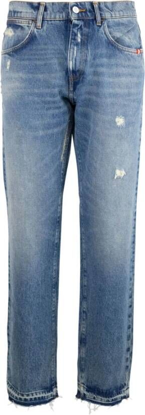 Amish Rechte jeans A22Amu010D4350022 999 Blauw Heren