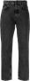 Amish Zwarte Denim Herenjeans met Rechte Pijp Black - Thumbnail 1