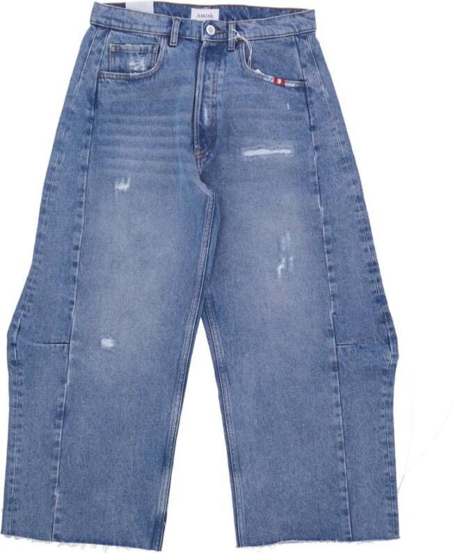 Amish Loose-fit Jeans Blauw Dames