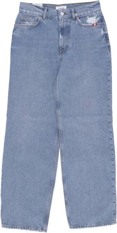 Amish Loose-fit Jeans Blauw Dames
