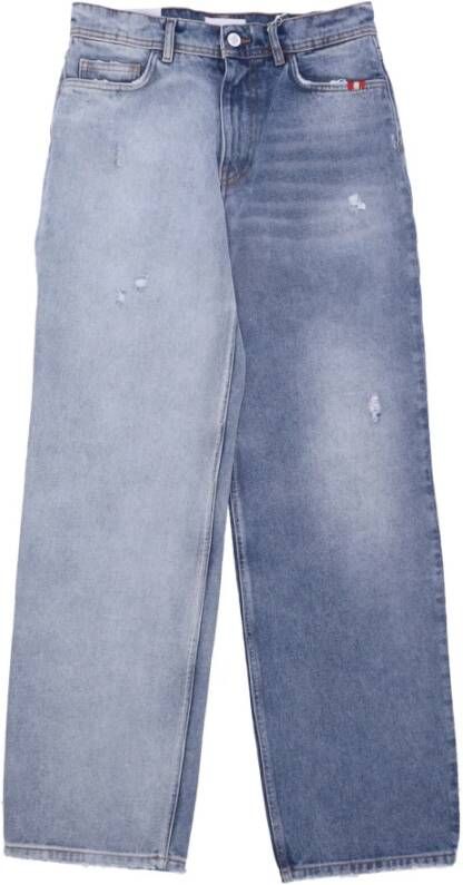 Amish Loose-fit Jeans Blauw Dames