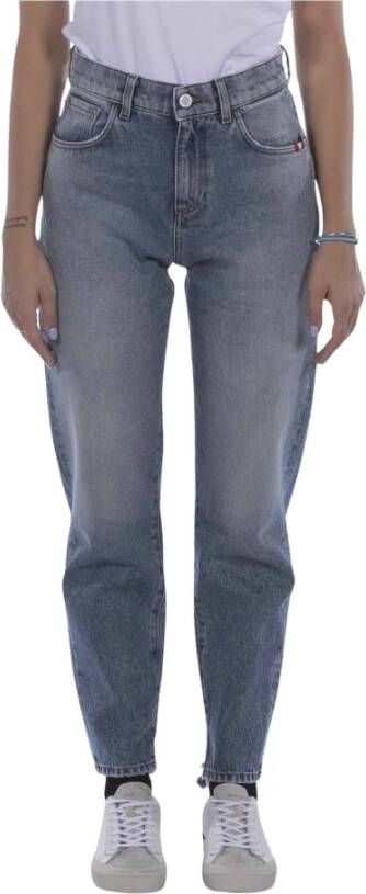 Amish Vintage Slim Fit Denim Jeans Blue Dames
