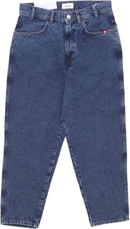 Amish Loose-fit Jeans Blauw Heren