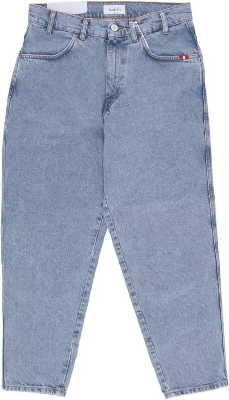 Amish Loose-fit Jeans Blauw Heren