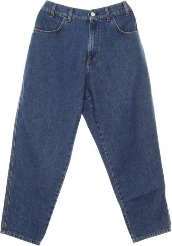 Amish Loose-fit Jeans Blauw Heren