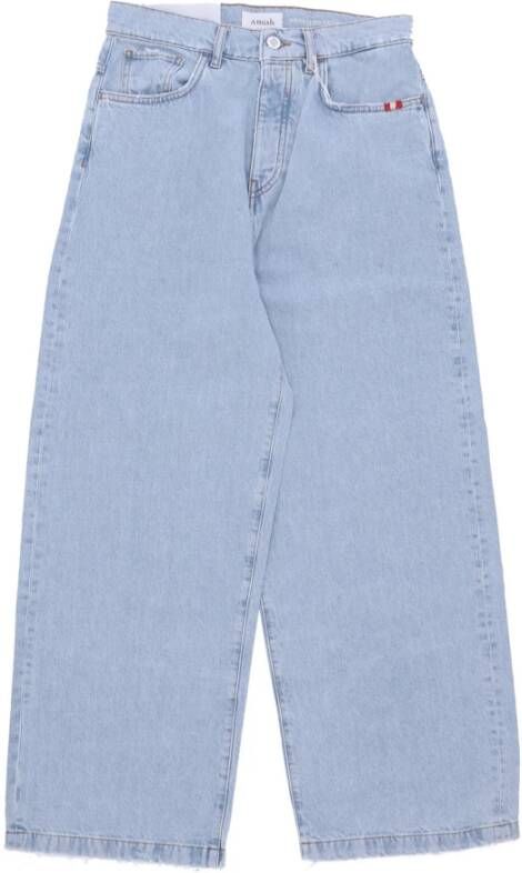 Amish Loose-fit Jeans Blauw Heren