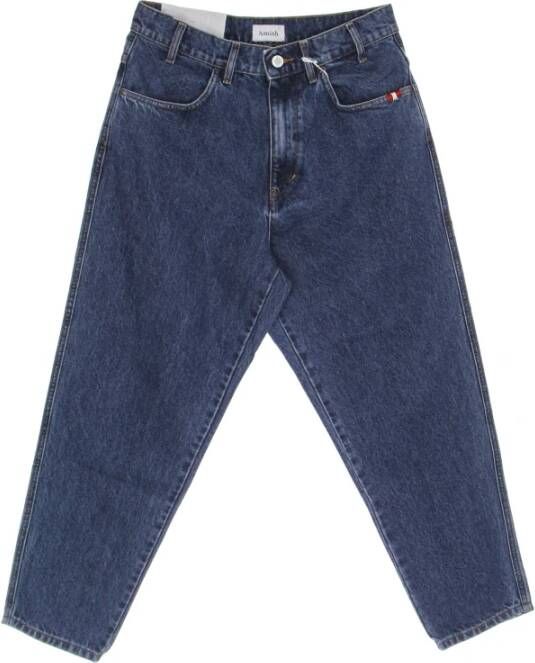 Amish Loose-fit Jeans Blauw Heren