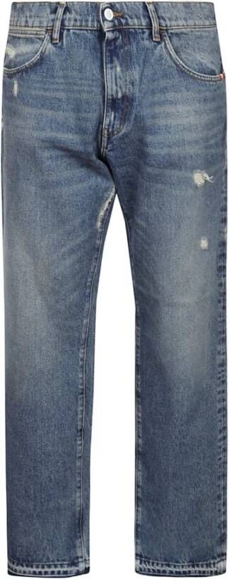 Amish Rechte jeans A22Amu010D4350022 999 Blauw Heren