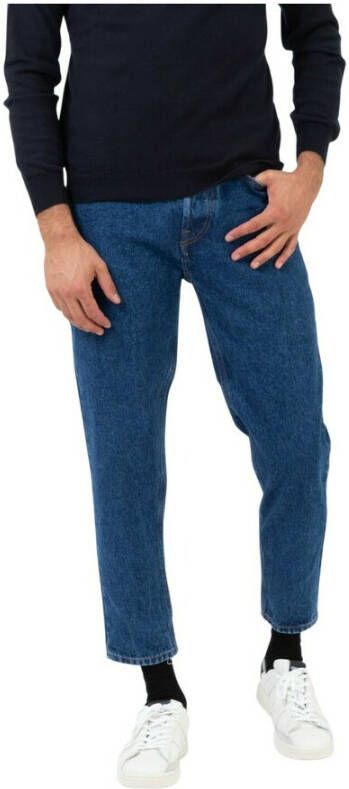 Amish Slim-fit Jeans Blauw Heren