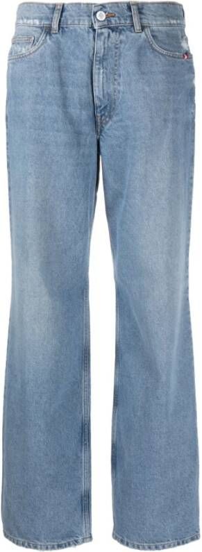 Amish Straight Jeans Blauw Dames