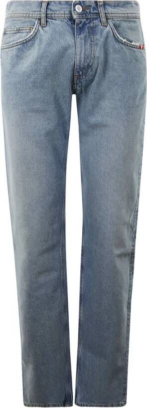 Amish Straight Jeans Blauw Dames