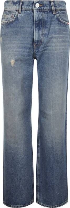 Amish Denim Straight Leg Jeans Blue Dames