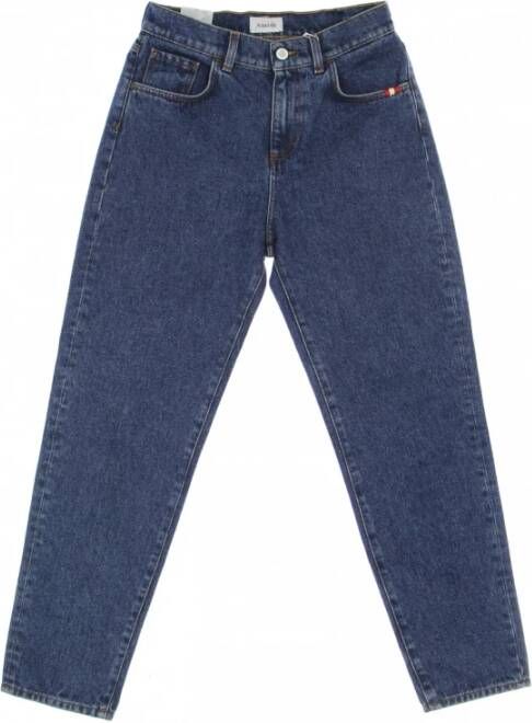 Amish Straight Jeans Blauw Dames