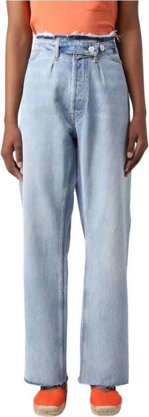 Amish Klassieke Straight Jeans Blue Dames