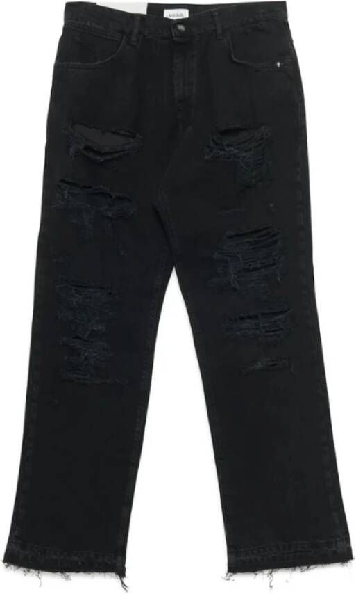 Amish Straight Jeans Blauw Heren