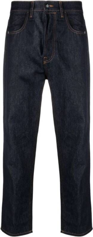 Amish Straight Jeans Blauw Heren