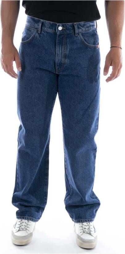Amish Denim Jeans met zakken aan de voorkant en achterkant Blue Heren