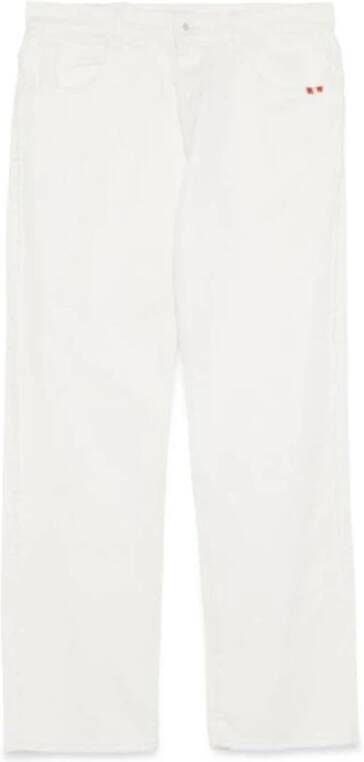 Amish Raw Edge Olifant Flare Jeans White Heren