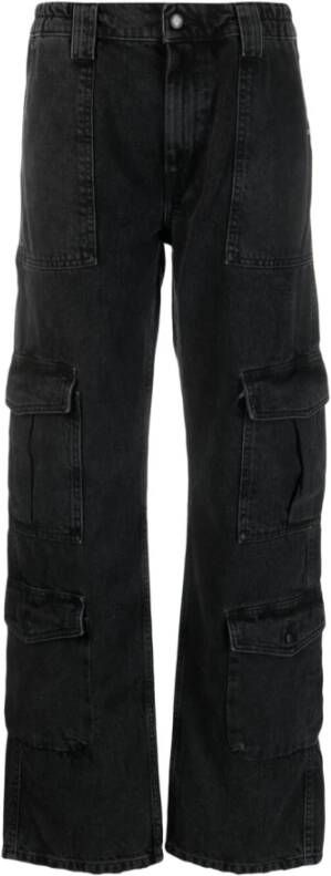Amish Straight Jeans Zwart Dames