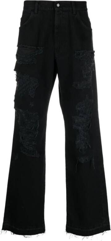 Amish Straight Jeans Zwart Heren
