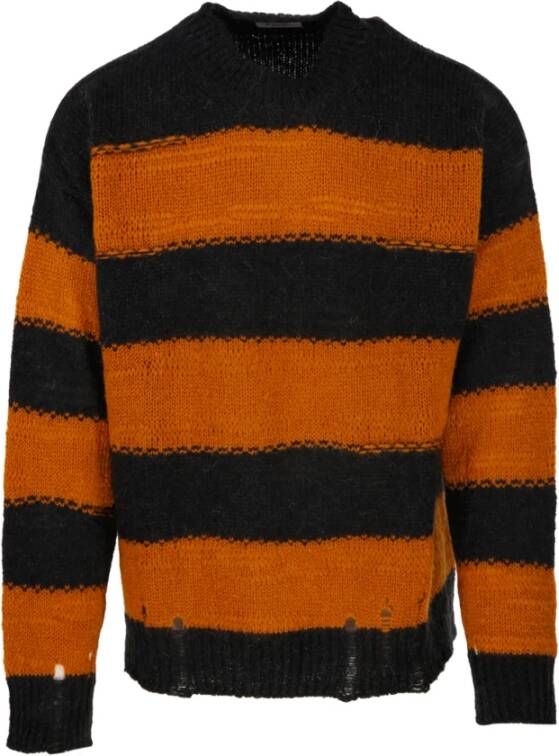 Amish Trui MET Ronde Hals Zwart Heren