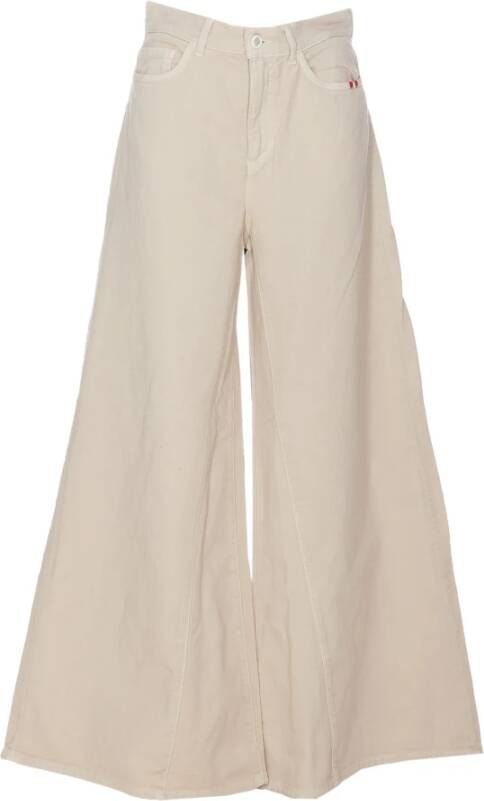 Amish Wide Trousers Beige Dames