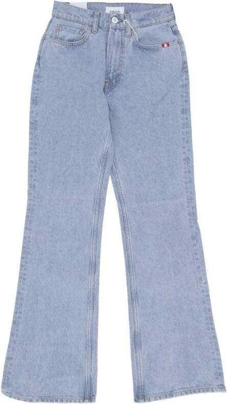 Amish Wide Jeans Blauw Dames