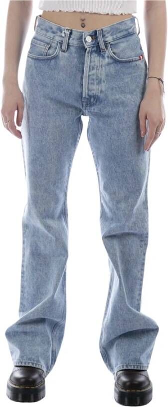 Amish Rechte jeans A21Amd007D4351777 Blauw Dames