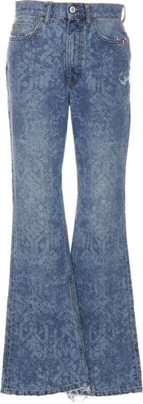 Amish Flared Jeans Blauw Dames