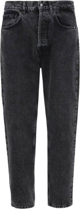 Amish Zwarte Denim Jeans Zwart Heren