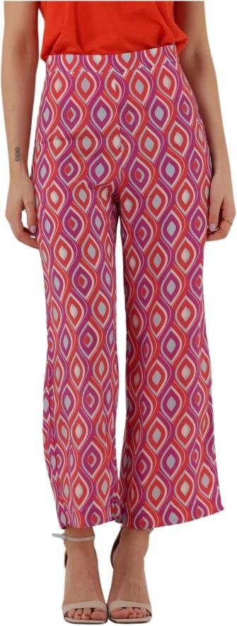 Ana Alcazar Wijde Broek Fuchsia Multicolor Dames - Foto 3