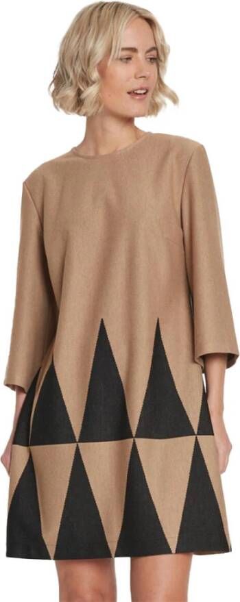 Ana Alcazar Jurk Beige Dames