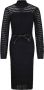 Ana Alcazar Midi Dresses Zwart Dames - Thumbnail 1