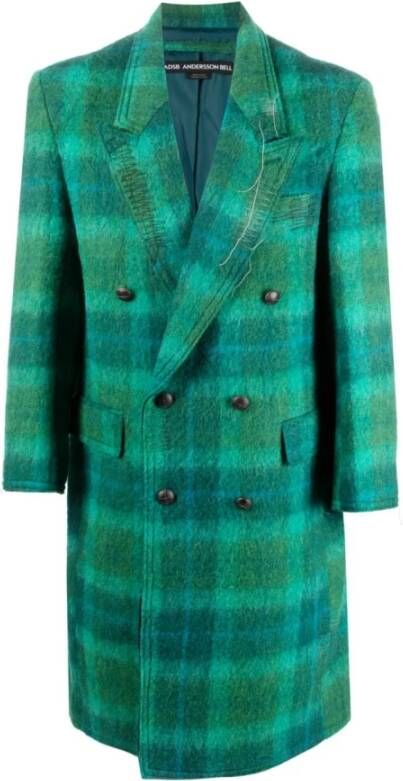 Andersson Bell Dubbelrijige jas in GB groen blauw Green Heren