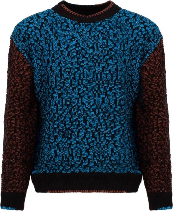 Andersson Bell Multikleur crew-neck sweater met contrasterende mouwen Meerkleurig Heren
