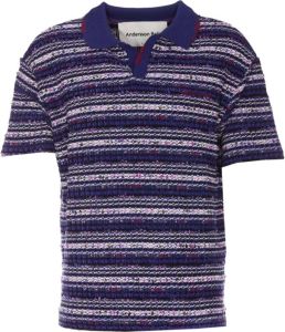Andersson Bell Polo Shirts Paars Heren
