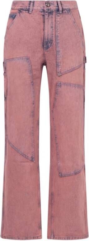Andersson Bell Roze Wax Coated Carpenter Jeans Roze Heren