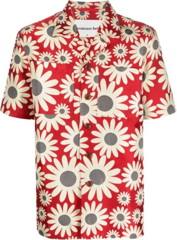 Andersson Bell Short Sleeve Shirts Rood Heren