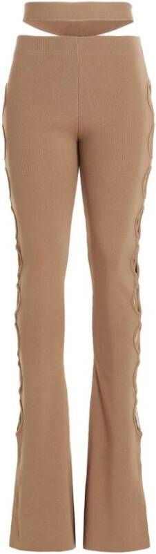 Andrea Adamo Andredamo Women's Pants Beige Dames