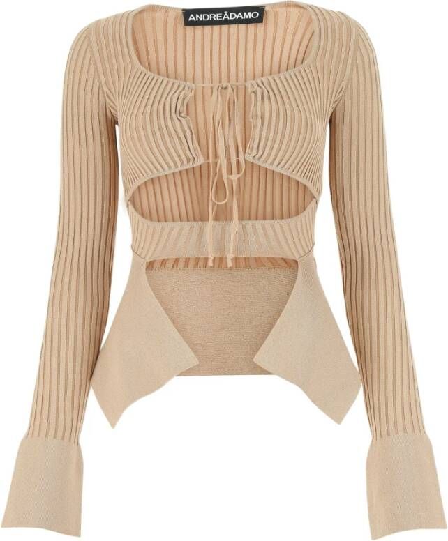 Andrea Adamo Blouses Beige Dames