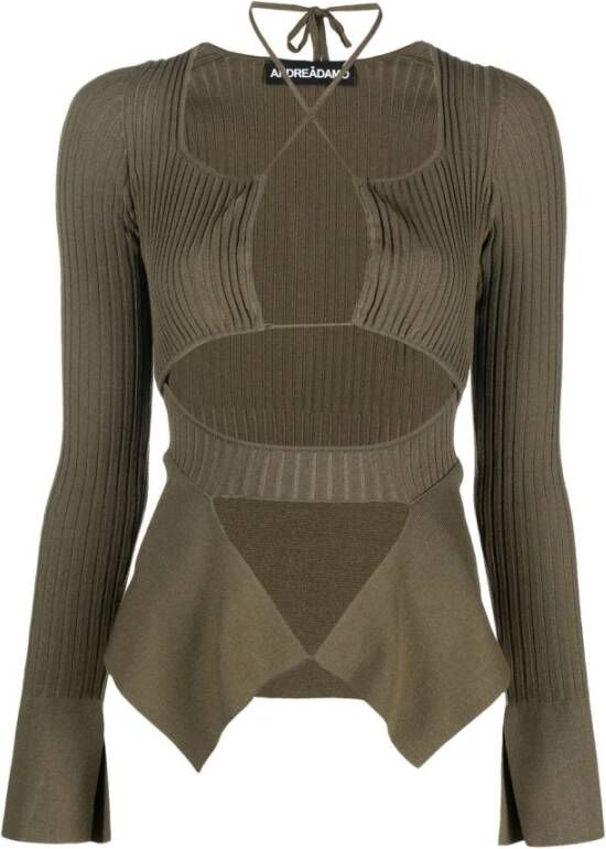Andrea Adamo Blouses Groen Dames