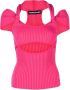 Andrea Adamo Framboosroze Halternek Top Surf Ss24 Pink Dames - Thumbnail 1