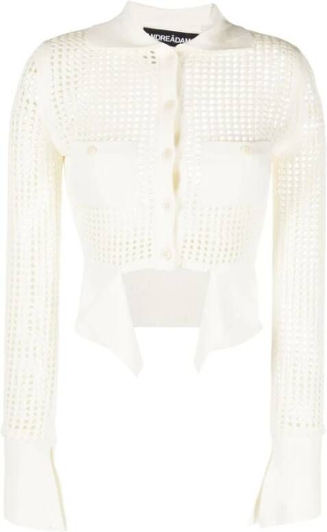 Andrea Adamo Cardigans Wit Dames