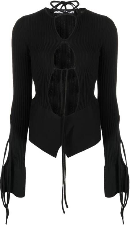 Andrea Adamo Cardigans Zwart Dames