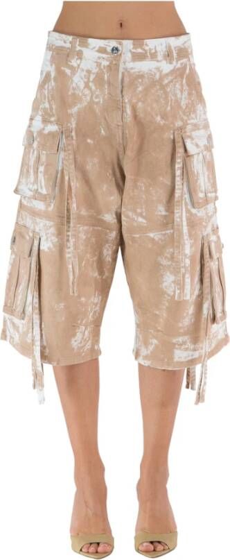 Andrea Adamo Cropped Trousers Beige Dames