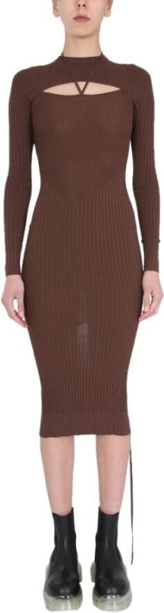 Andrea Adamo Knitted Dresses Bruin Dames