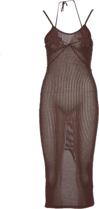 Andrea Adamo Knitted Dresses Bruin Dames