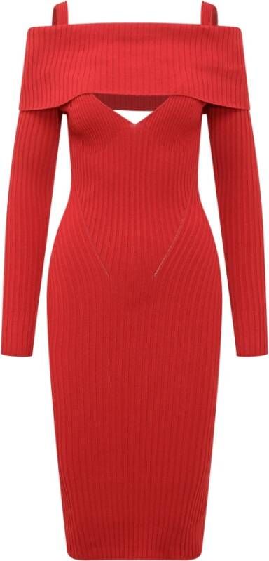 Andrea Adamo Knitted Dresses Rood Dames