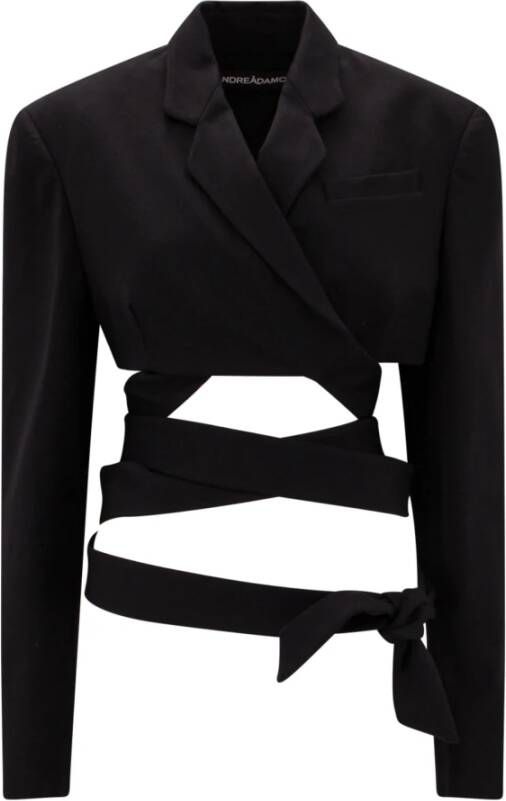 Andrea Adamo Long Sleeve Tops Zwart Dames