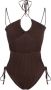Andrea Adamo Eendelig badpak Brown Dames - Thumbnail 1